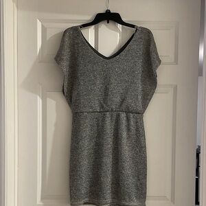 Vanity Sparkle Charcoal Mini Dress